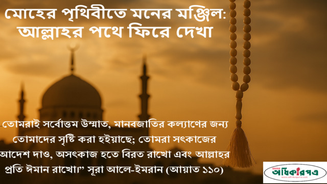 জীবনের সমাচার: অস্থির পৃথিবীতে ন্যায়, সত্য ও ঈমানের পথযাত্রা